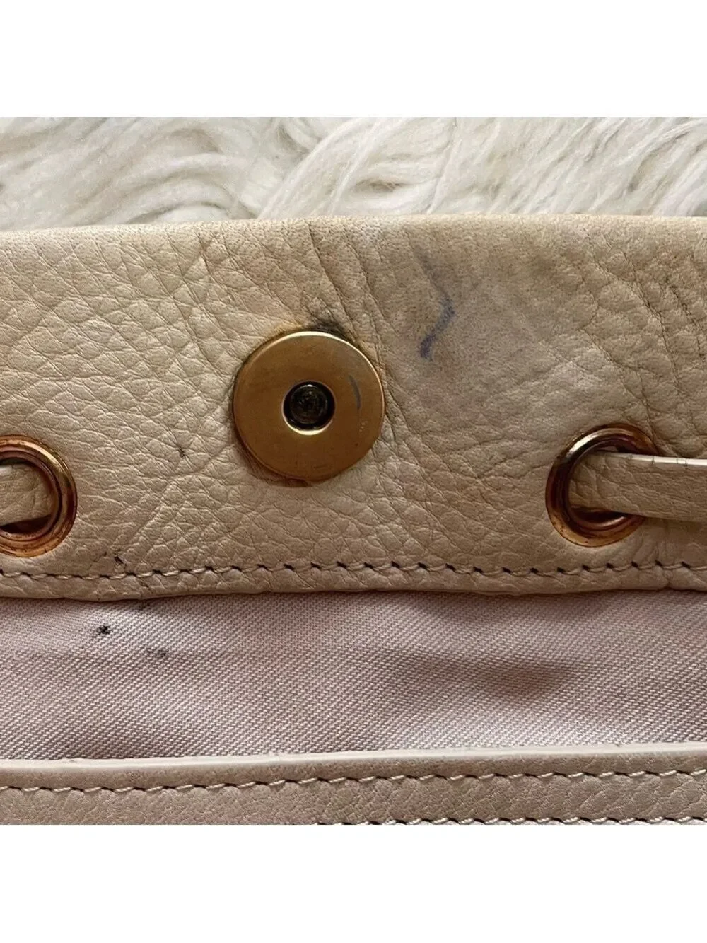 Pelle Studio Women’s Winter White Fandango Leather Handbag